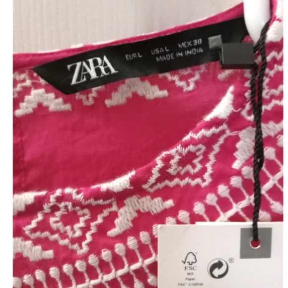 New Zara Blouse Size L - Picture 3 of 4